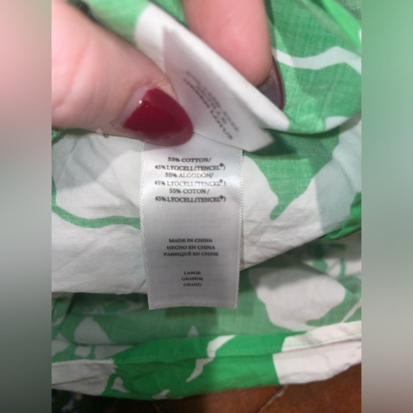 NWOT RAILS Seville Green Lotus Smocked Drop Waist Midi Dress 💚 Large - Picture 16 of 16